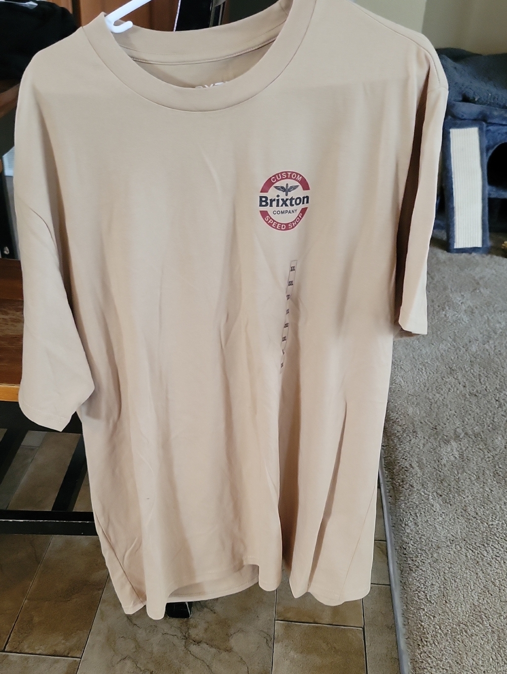 Brixton Men's Tan Graphic Short Sleeve Tee